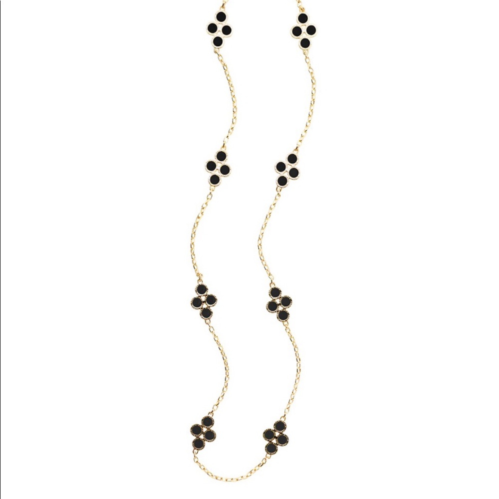 NWOT TROY BURCH COLE ENAMEL ROSEMARY NECKLACE